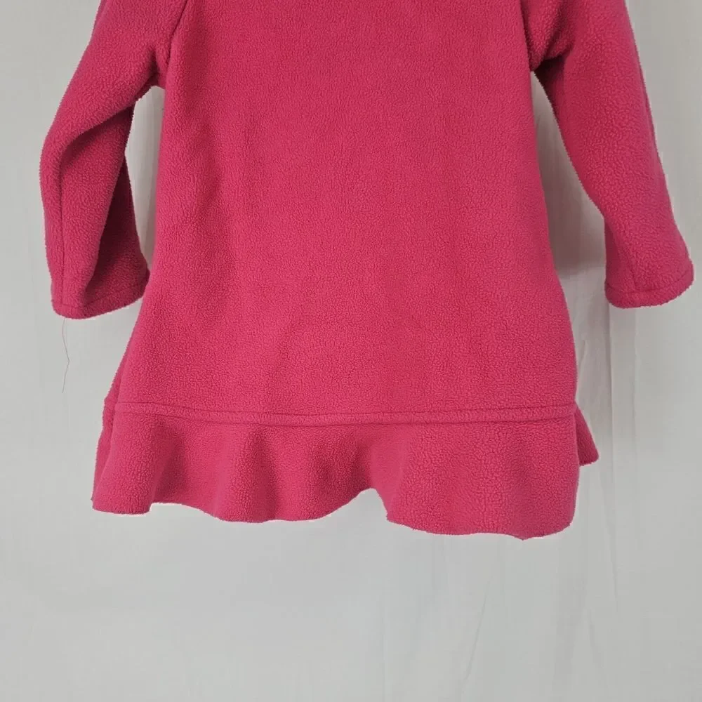 American Widgeon Baby Girl's Size 24M Pink Flower Coat Ruffle Zip Up